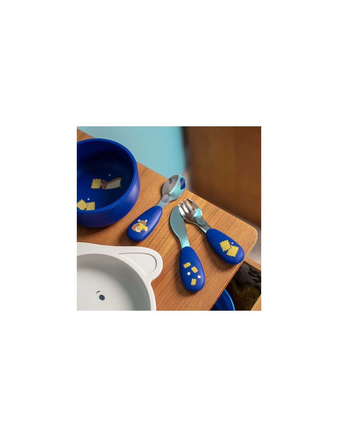 Set couverts silicone - Puce & Pilou - Moulin Roty