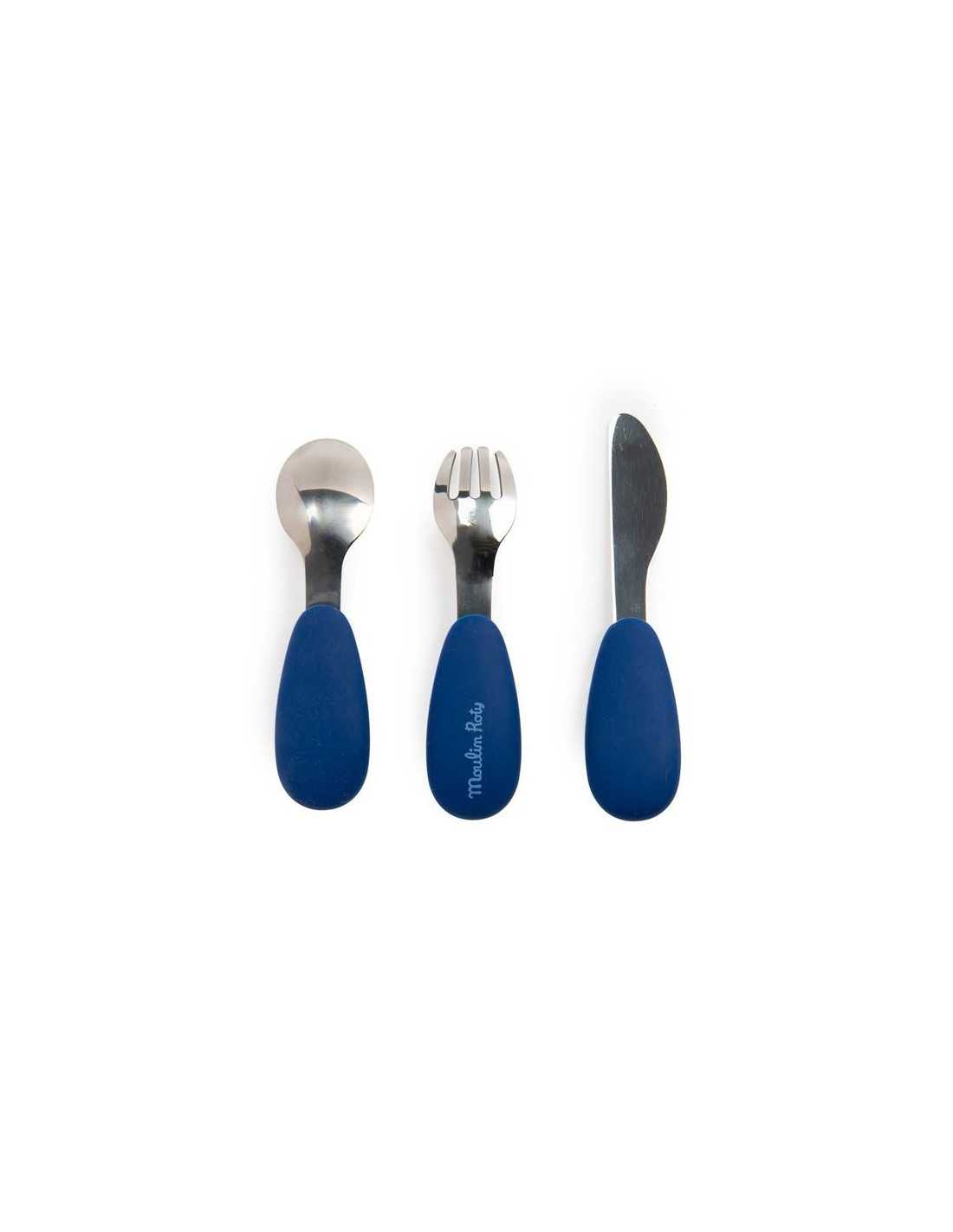 Set couverts silicone - Puce & Pilou - Moulin Roty
