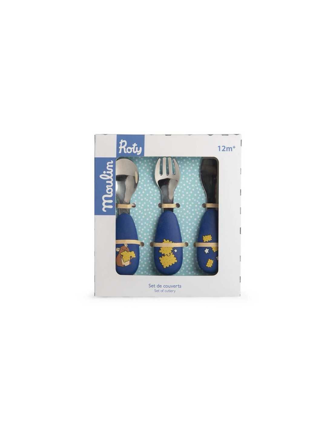 Set couverts silicone - Puce & Pilou - Moulin Roty