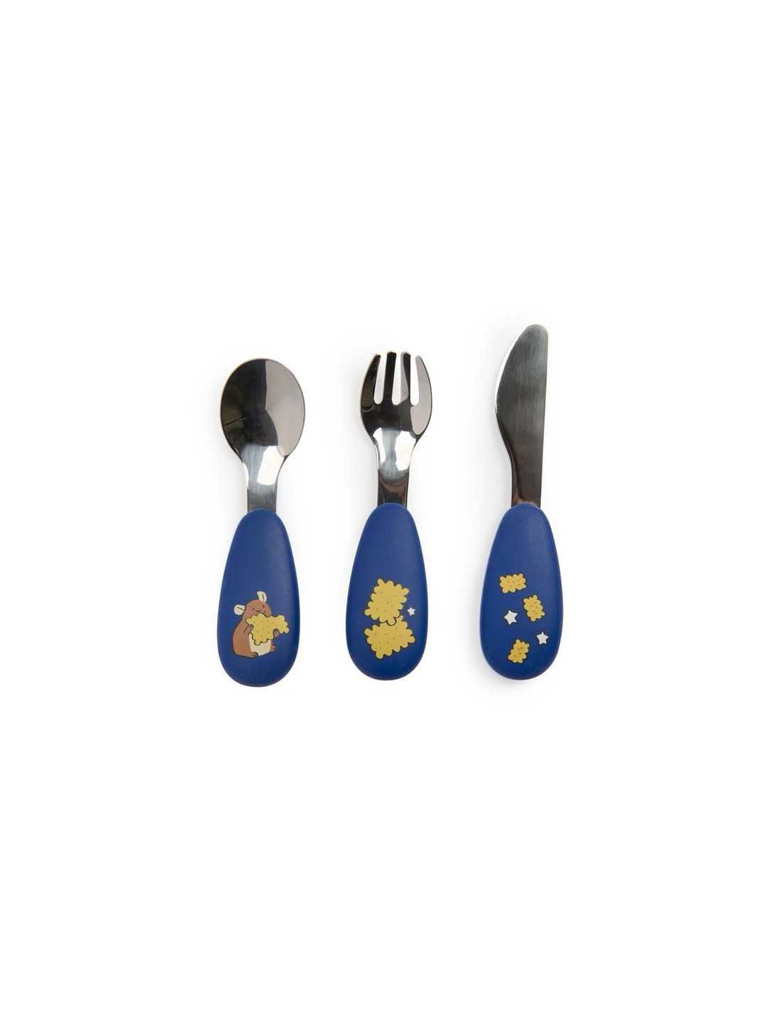 Set couverts silicone - Puce & Pilou - Moulin Roty