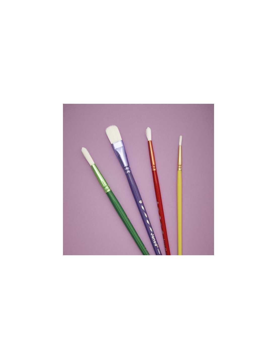 Kit de 4 Pinceaux Synthétiques - Janod