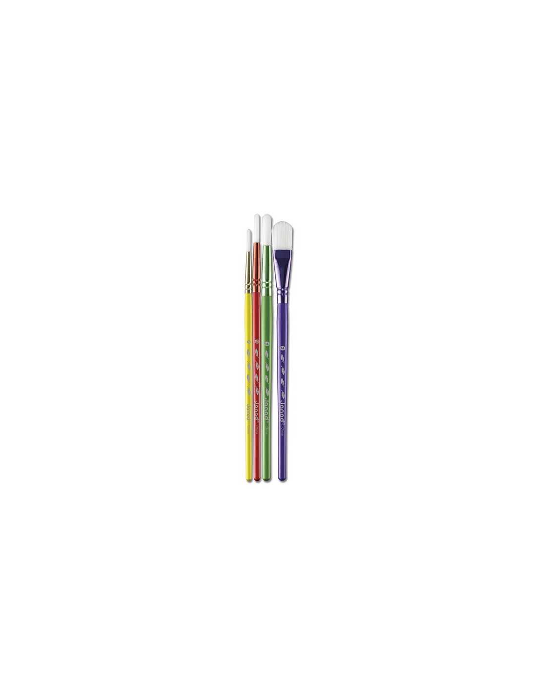 Kit de 4 Pinceaux Synthétiques - Janod