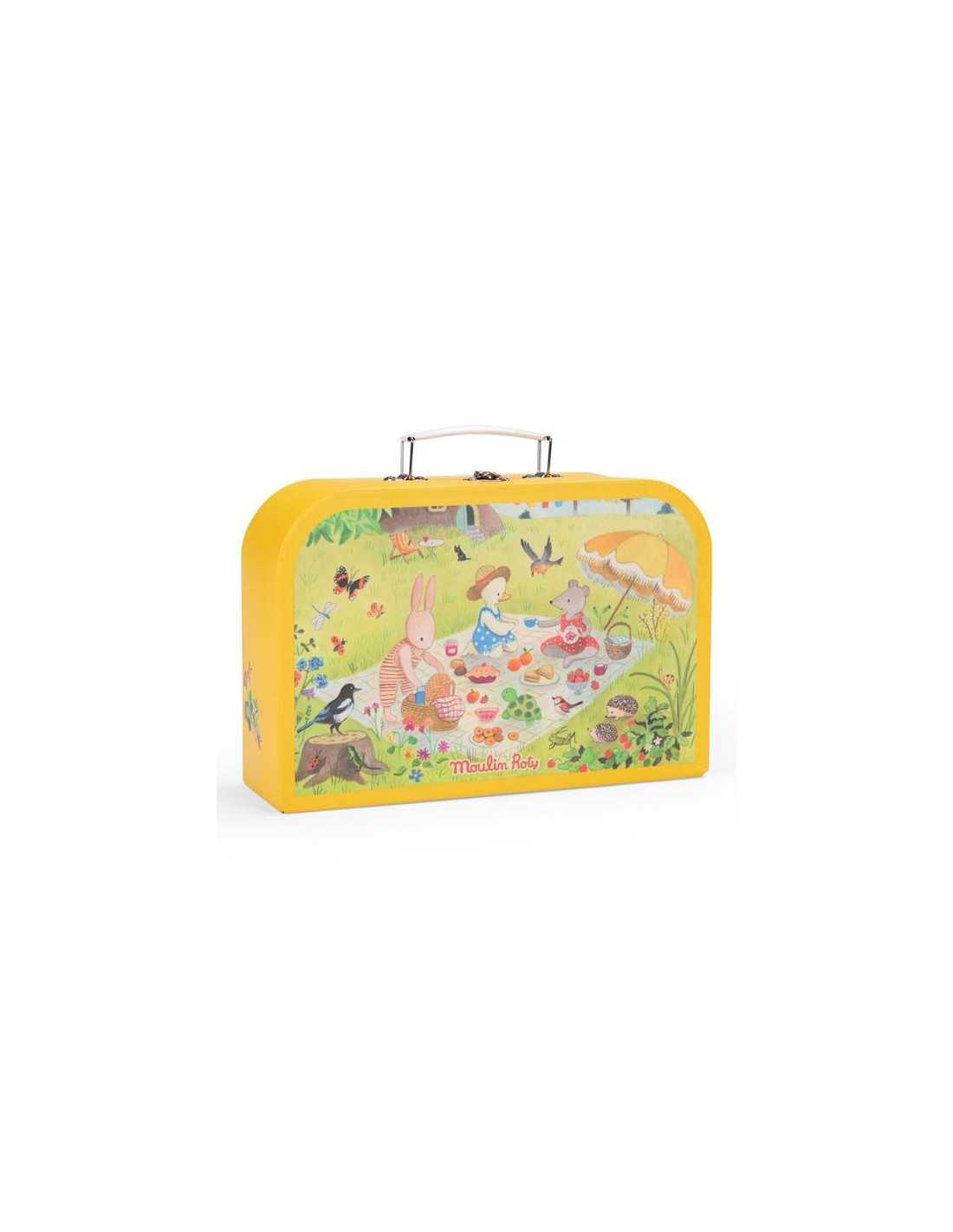 Valise dînette thé métal - La Grande Famille - Moulin Roty