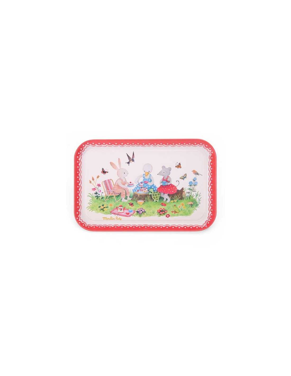 Valise dînette thé métal - La Grande Famille - Moulin Roty