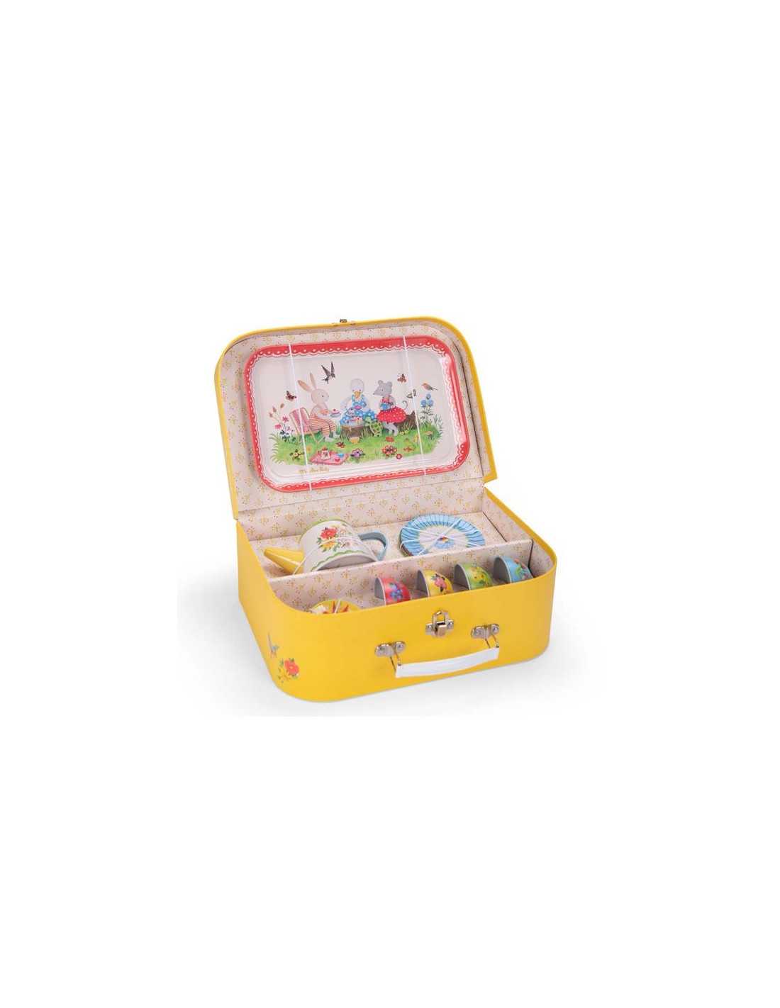 Valise dînette thé métal - La Grande Famille - Moulin Roty
