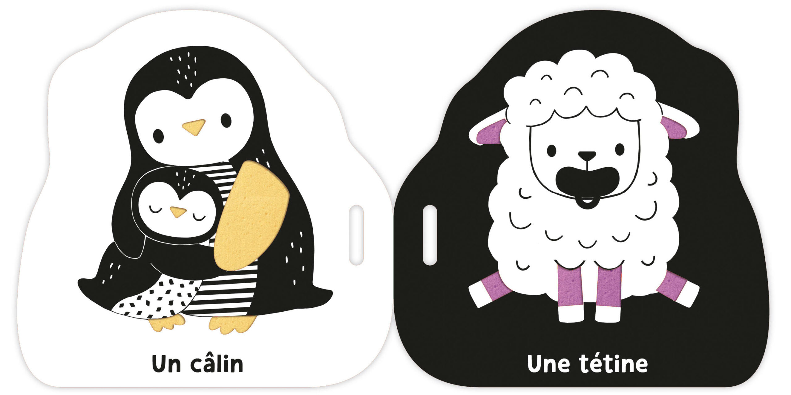 Mon livre poussette noir et blanc - Premiers Mots - Auzou