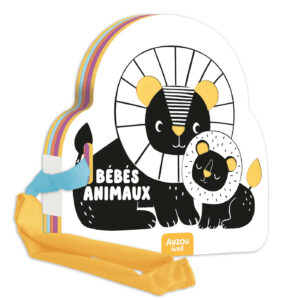 Mon livre poussette noir et blanc - Bébés Animaux - Auzou
