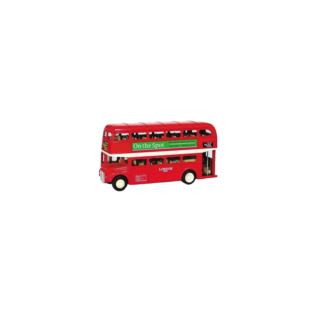 London Bus en métal, L= 12 cm - Goki
