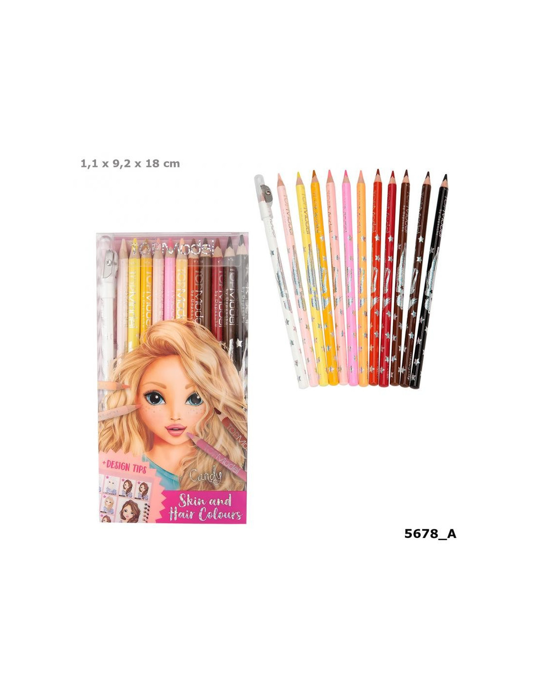 TOPModel Crayons de couleur