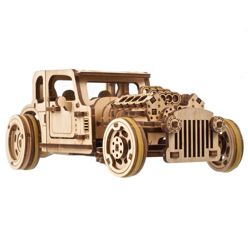 Hot Rod - Moteur Furieux - Puzzle 3D en bois - UGEARS
