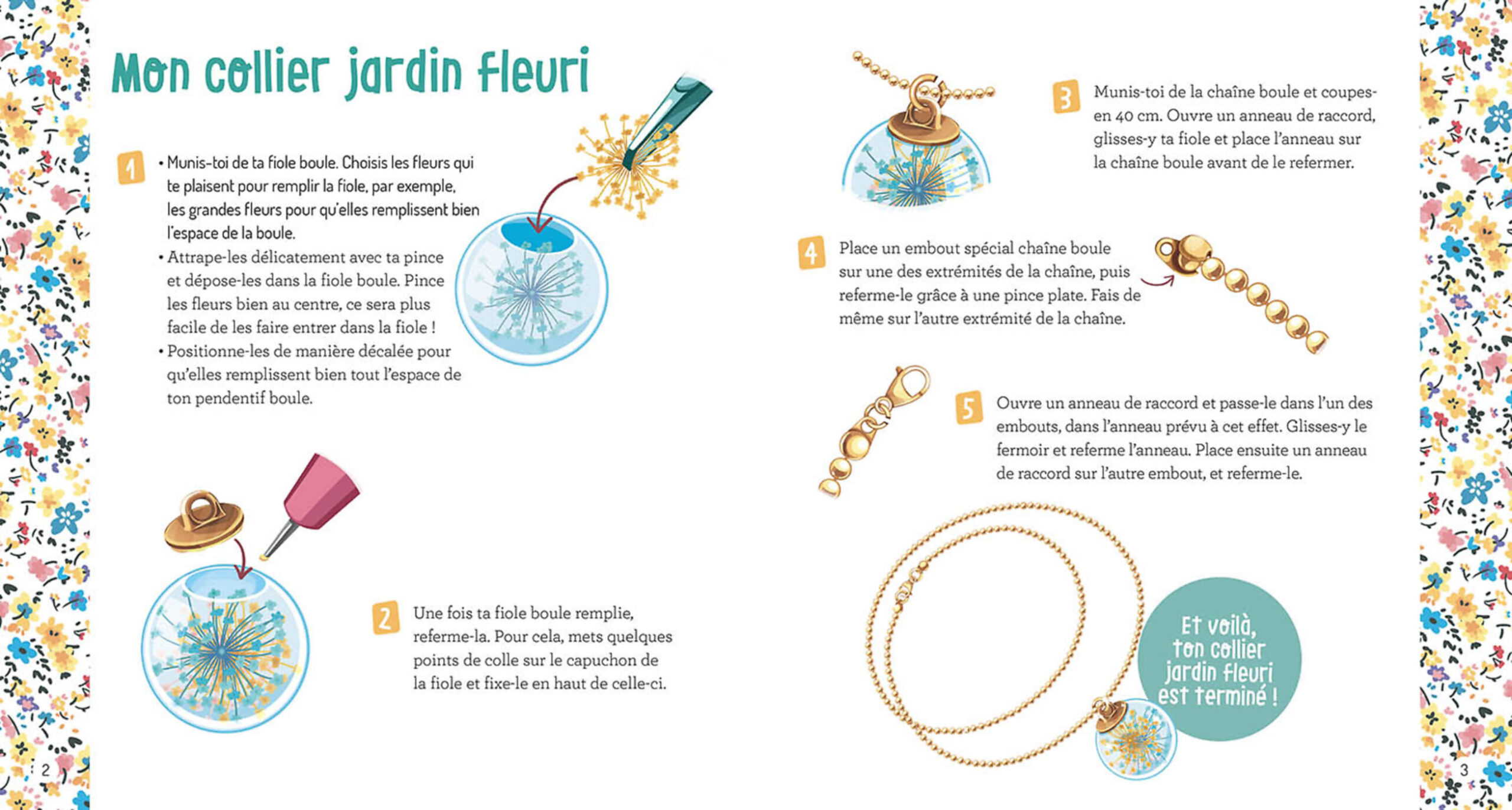 Mes merveilleux bijoux fleuris - Auzou