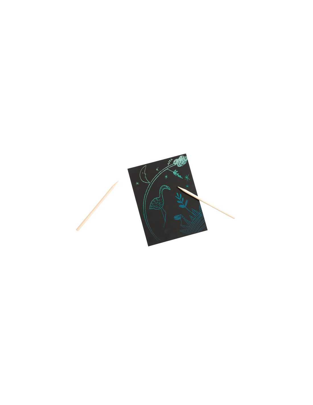Cartes à gratter les petites merveilles (bleu)
