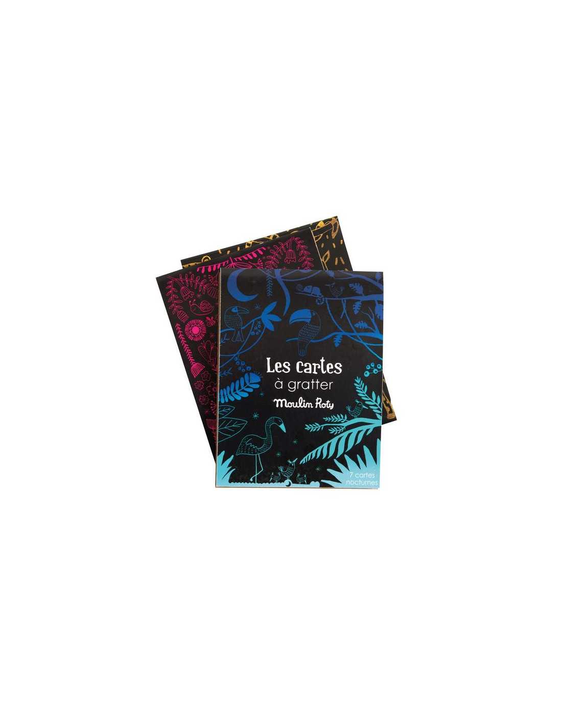 Cartes à gratter les petites merveilles (bleu)