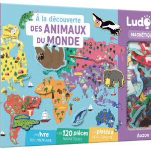 Coffret d'activités - à la découverte des animaux du monde - Auzou