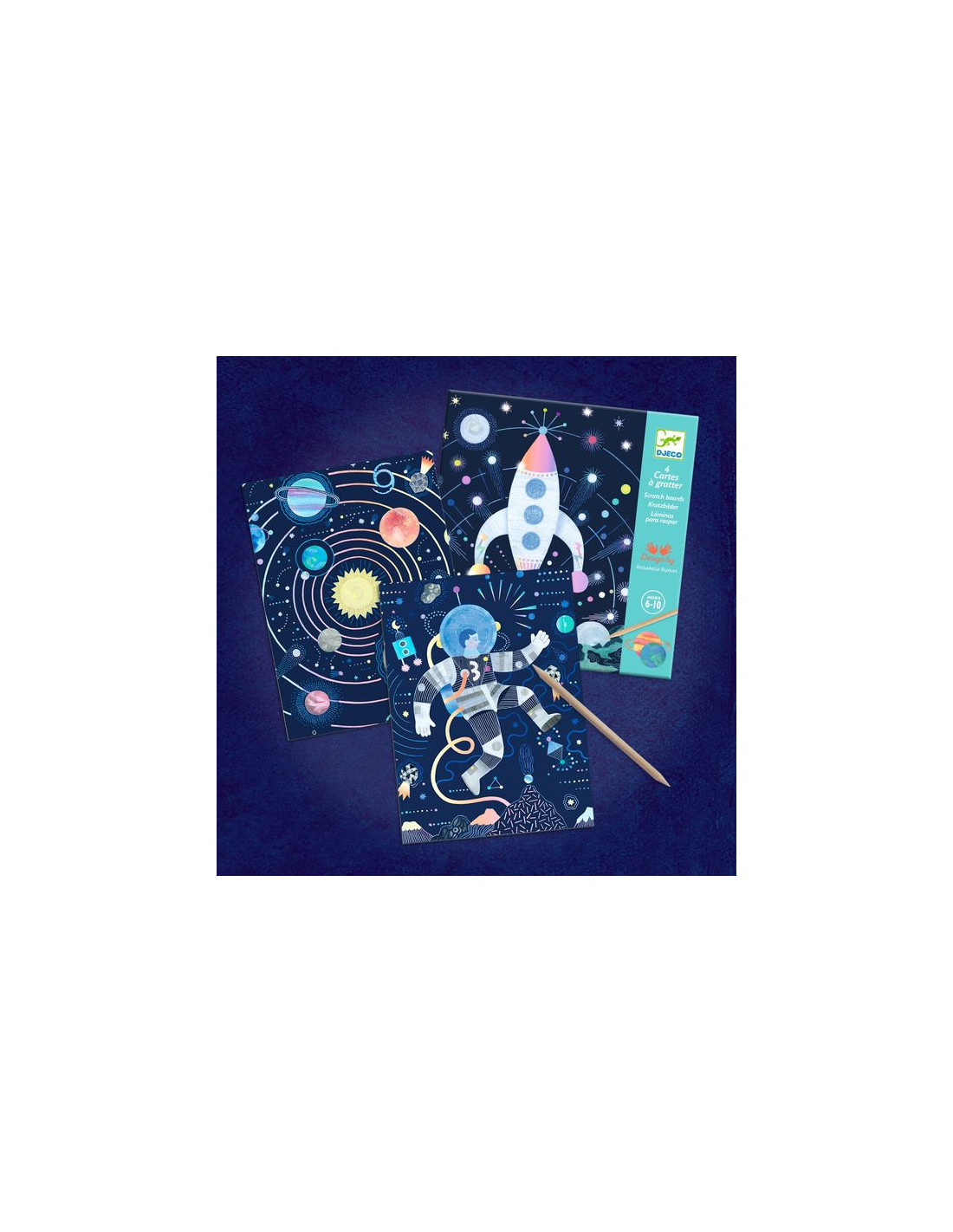 cartes a gratter mission cosmique
