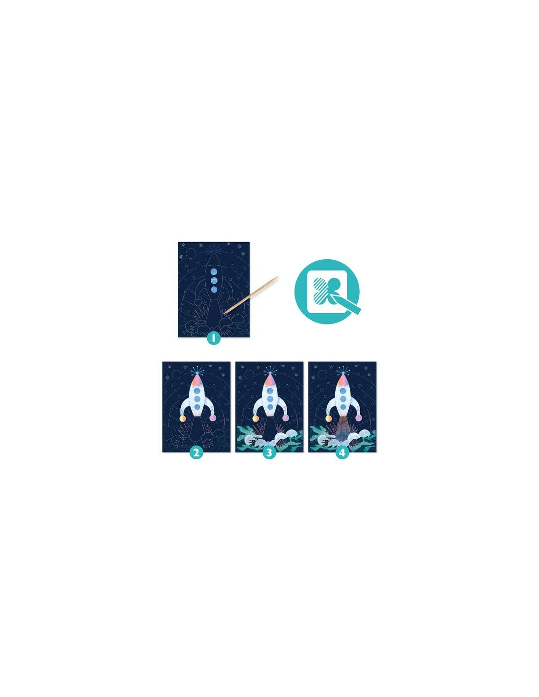 cartes a gratter mission cosmique