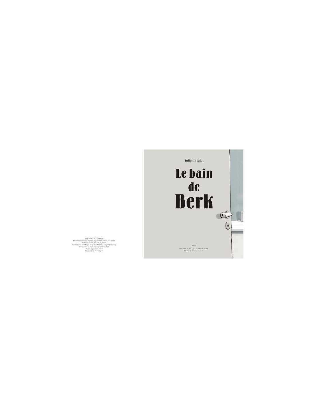 Livre Le bain de Berk - Moulin Roty