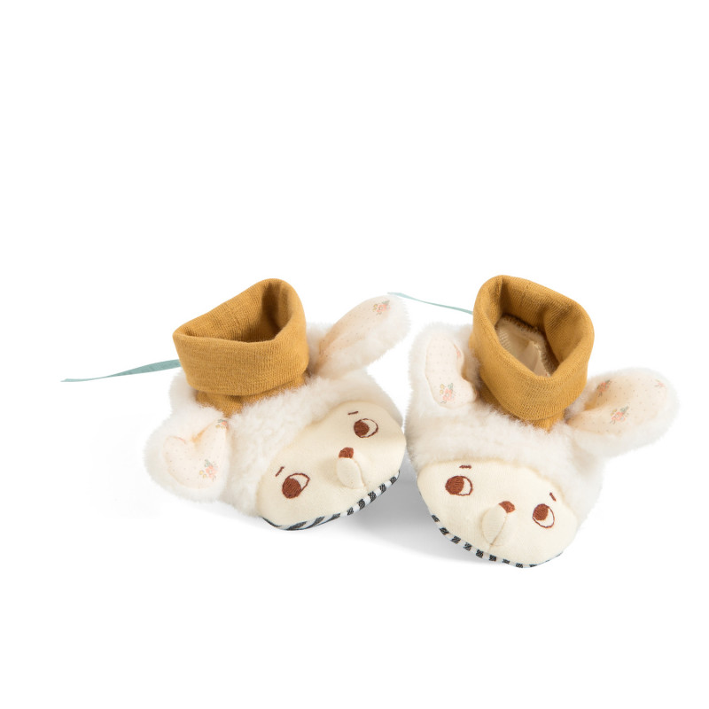 chaussons mouton apres la pluie