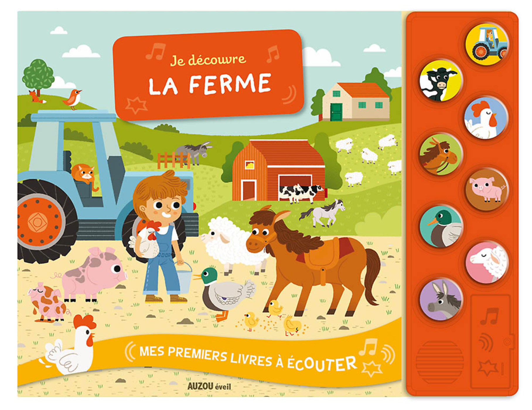 Mes premiers livres à écouter - Ecoute et cherche - La ferme - Auzou