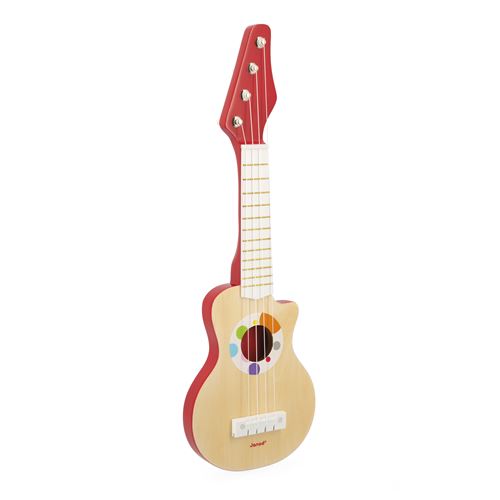 Guitare Rock Confetti Janod en bois, vue de face