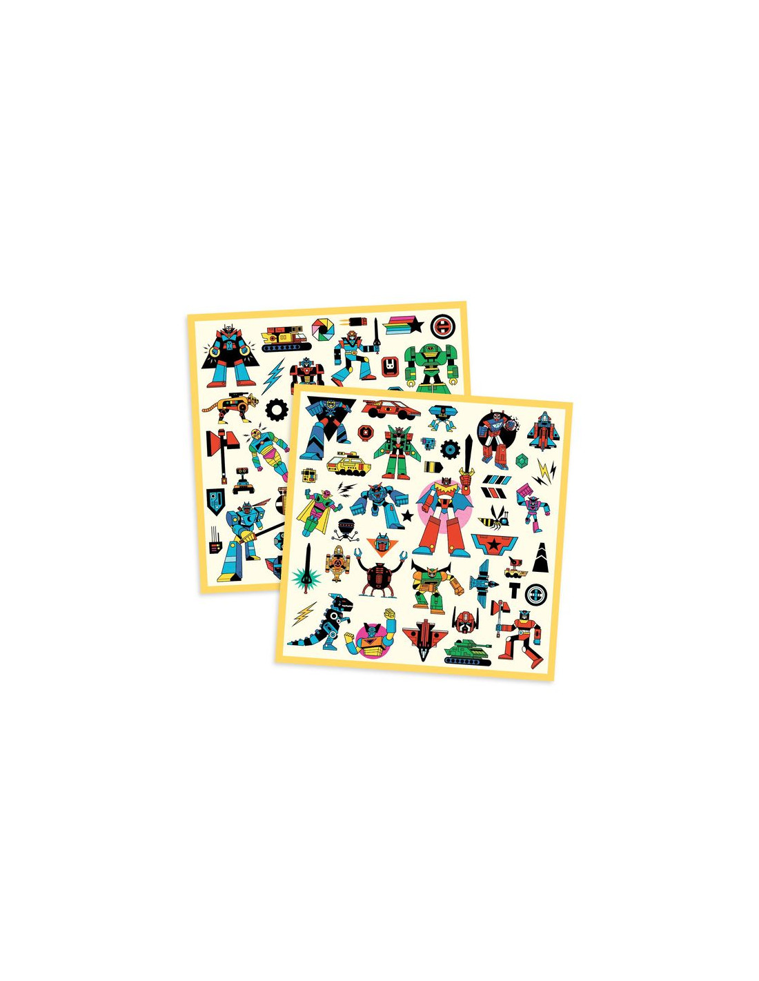 Stickers métallisés robots - Djeco