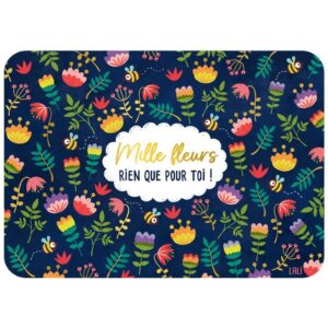 CARTE POSTALE MILLE FLEURS POUR TOI + ENVELOPPE