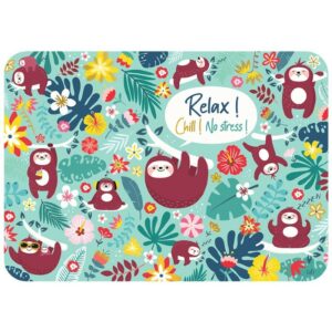 CARTE POSTALE RELAX, NO STRESS + ENVELOPPE