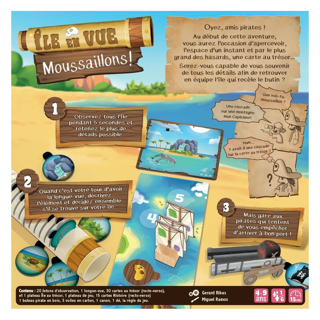 île en vue Moussaillons !