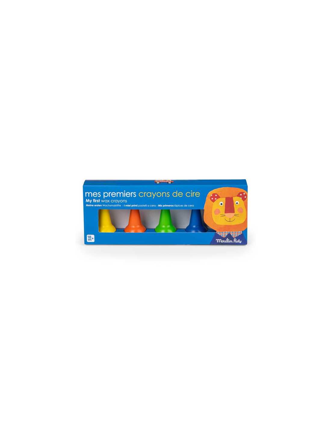 5 crayons de cire - Les popipop - Moulin Roty