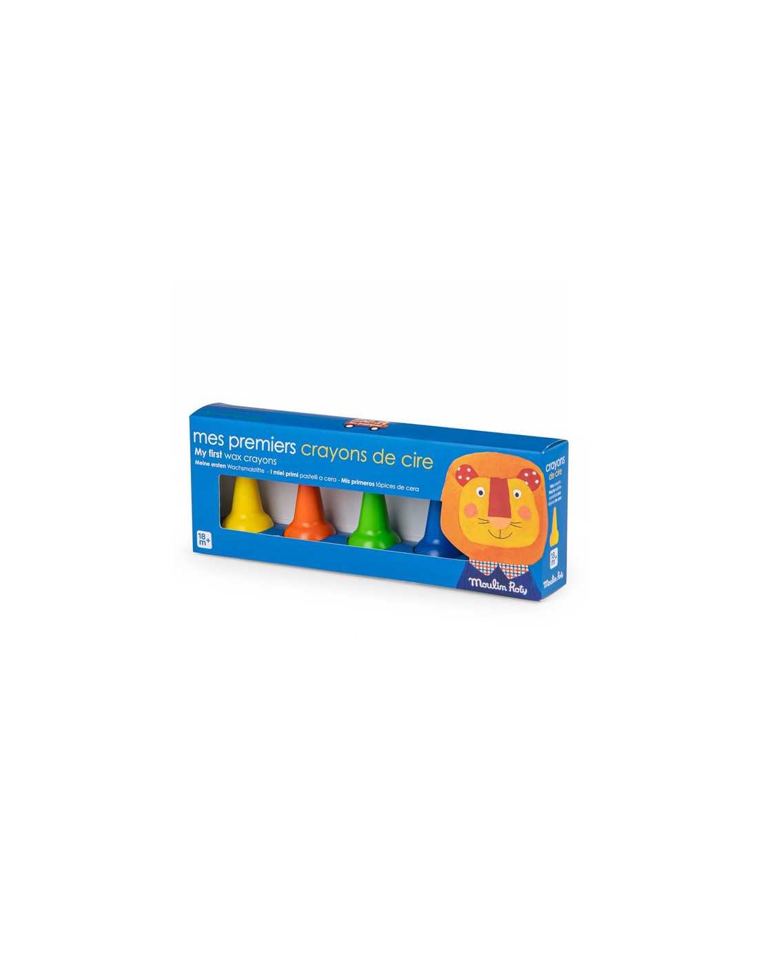 5 crayons de cire - Les popipop - Moulin Roty