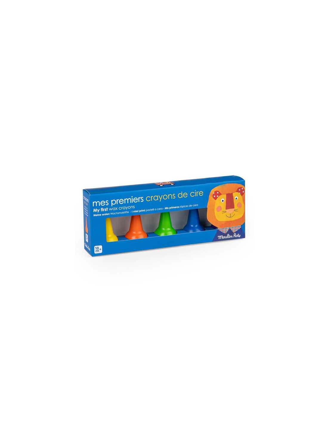 5 crayons de cire - Les popipop - Moulin Roty