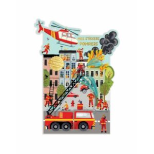 JEU STICKERS + POSTER LES POMPIERS
