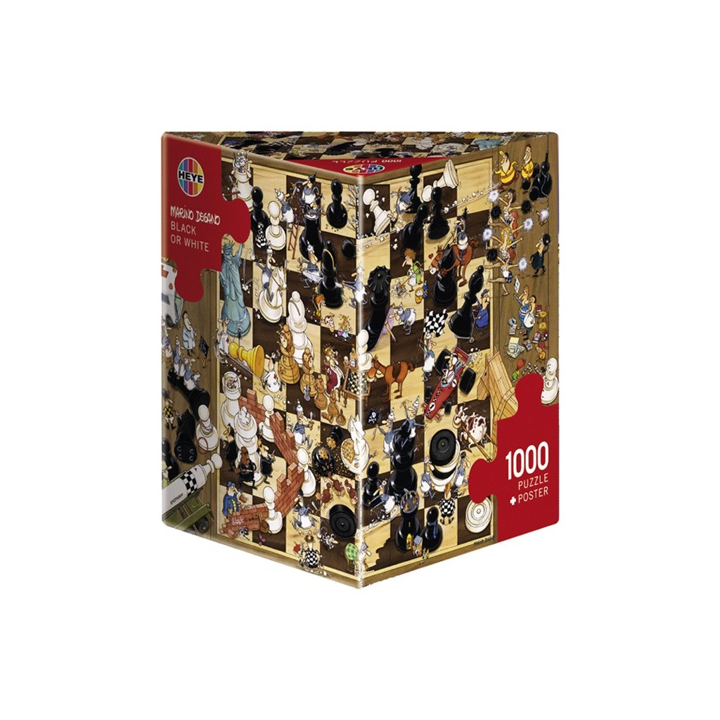 puzzle 1000 - black or white humo - Heye