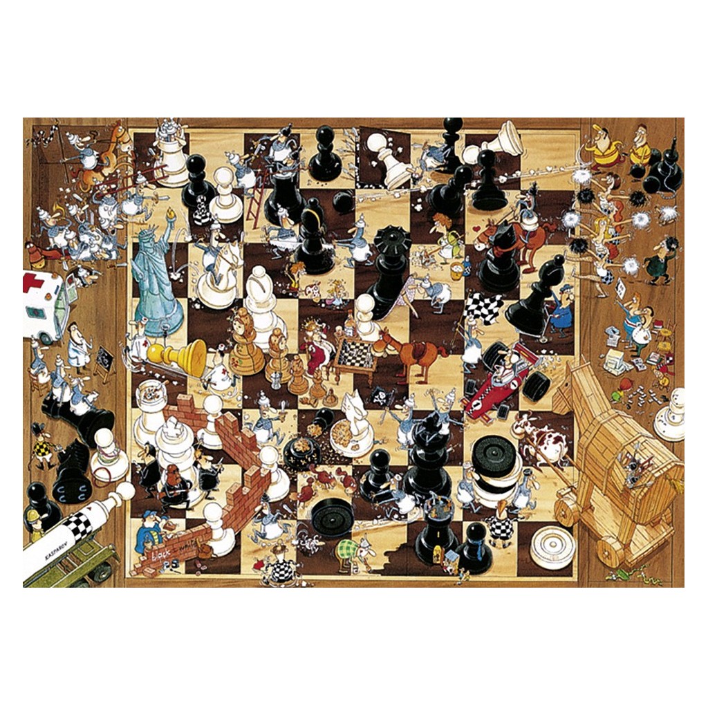 puzzle 1000 - black or white humo - Heye