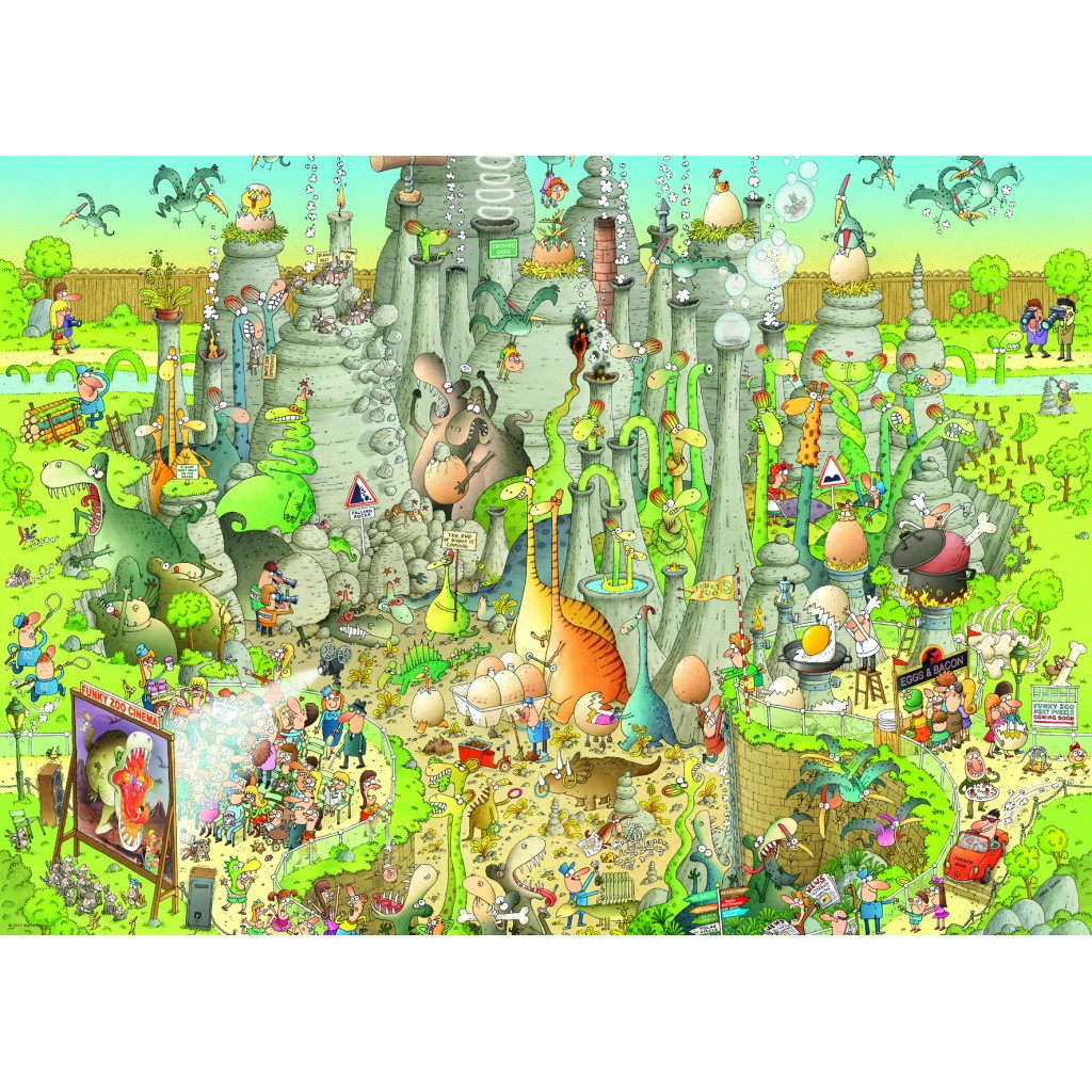 PUZZLE 1000P - jurassic habitat - HEYE