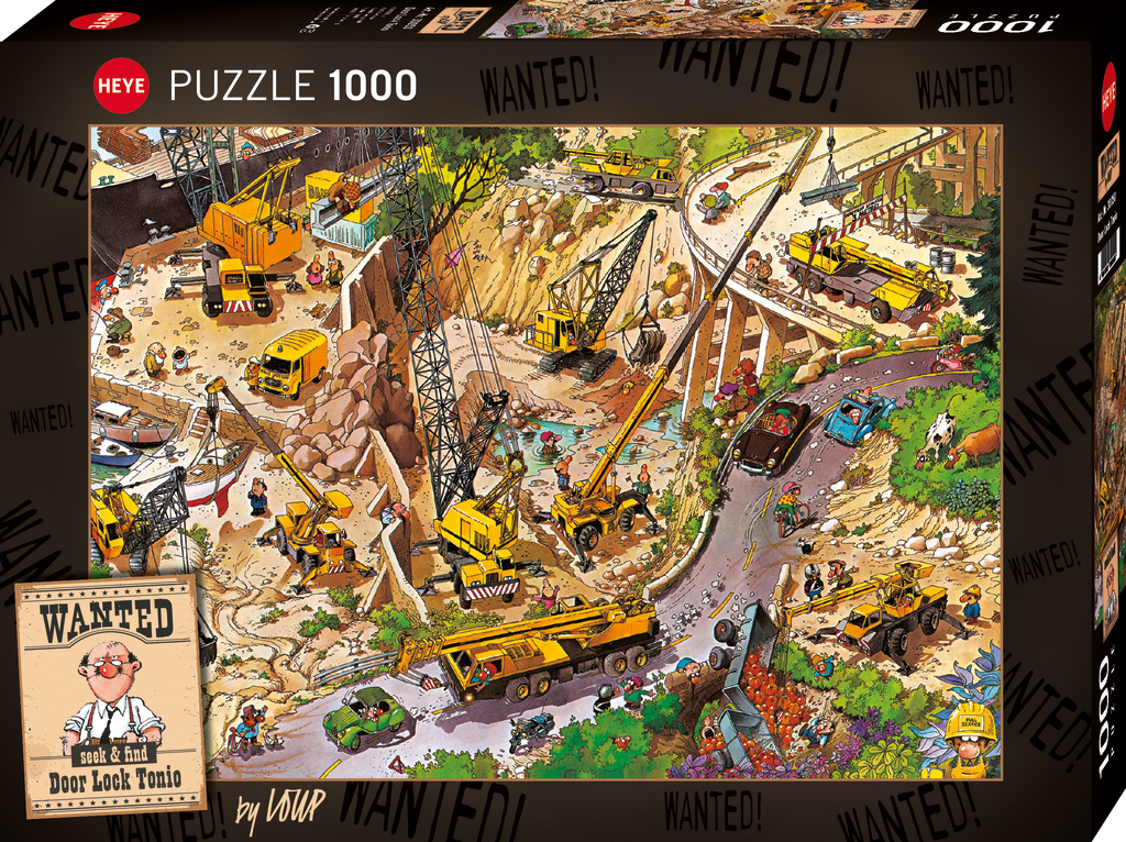 Puzzle 1000pièces - Wanted Lock Tonio - Heye