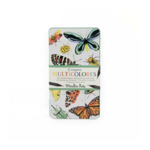 12 crayons de couleur multicolores - Tout autour du monde - Moulin Roty
