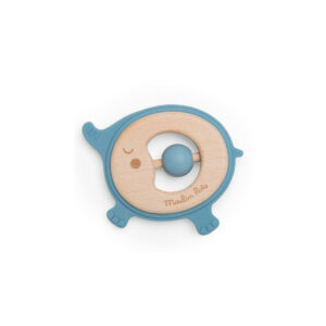 Hochet anneau de dentition bois et silicone sous mon baobab