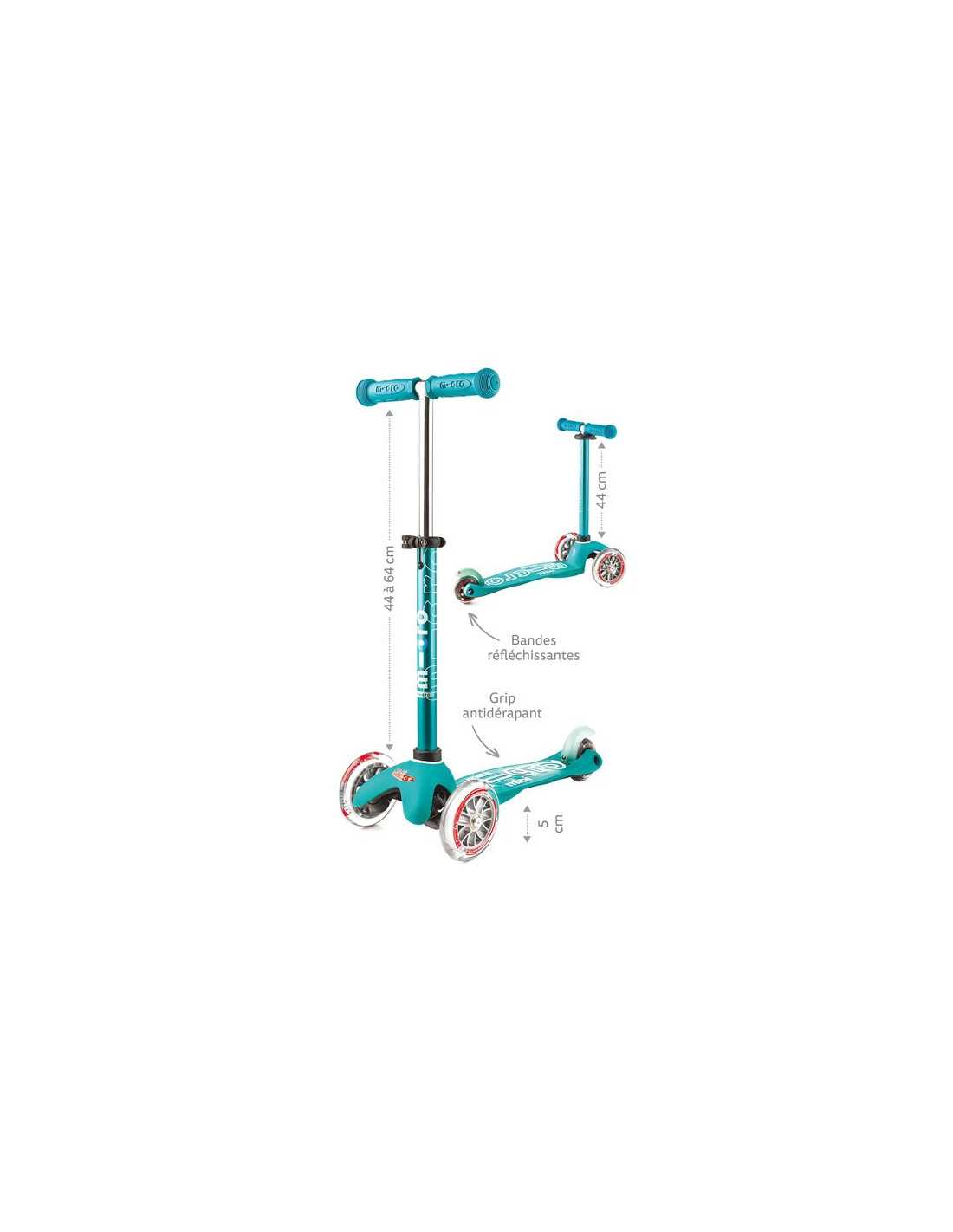 Trottinette Mini Micro Deluxe LED - Aqua LED - Micro