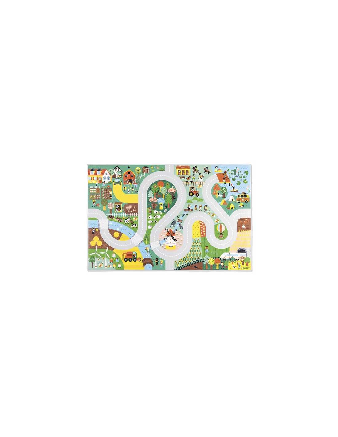 Tapis avec circuit - CAMPAGNE - Cross Roads - Janod