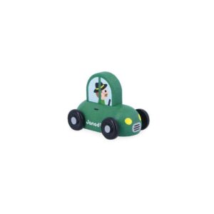 Petite voiture verte en bois - Campagne - Cross Roads - Janod