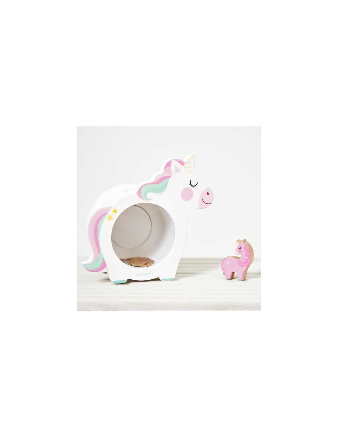 Tirelire Licorne en bois - Janod