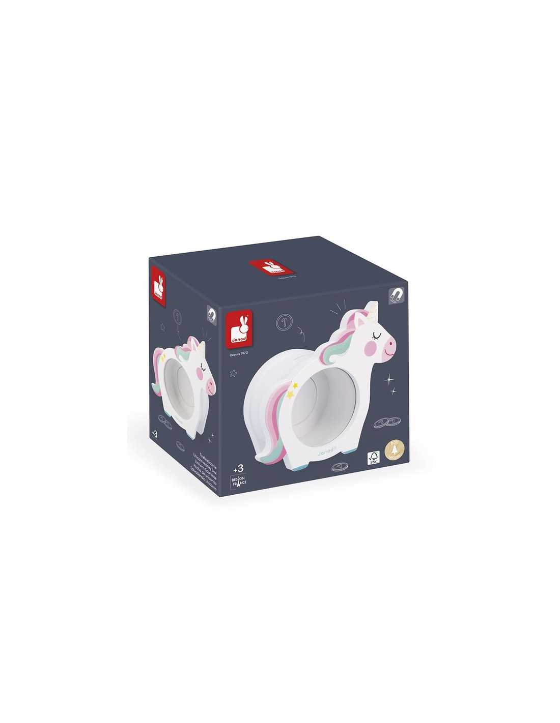 Tirelire Licorne en bois - Janod
