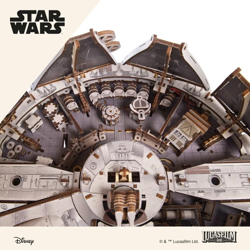 Star Wars Faucon millenium - Puzzle 3D en bois - UGEARS