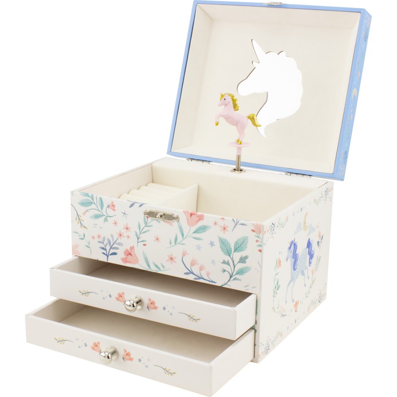 COFFRE MUSICAL 2 TIROIRS LICORNE - Ulysse