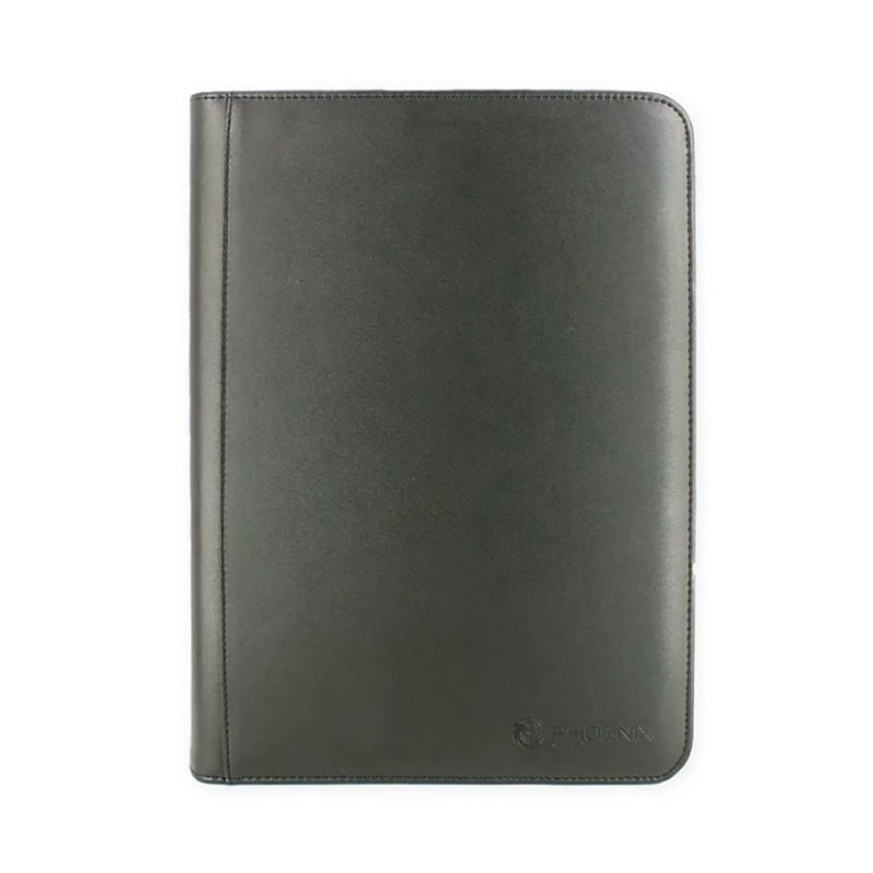 Phoenix Shield - Zip 9 Pocket portfolio Deluxe noir