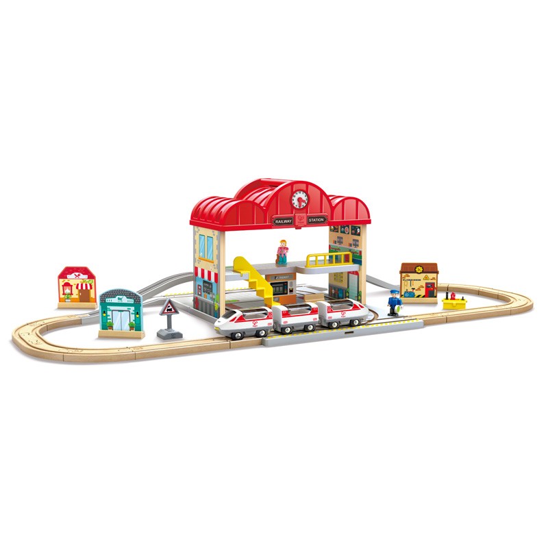 Coffret circuit de train portable - Hape