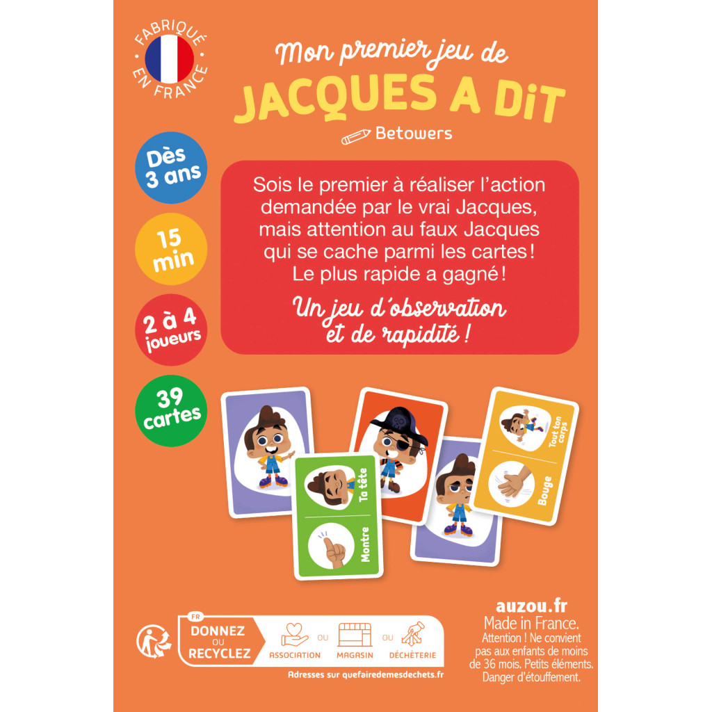 Jacques à dit - Auzou