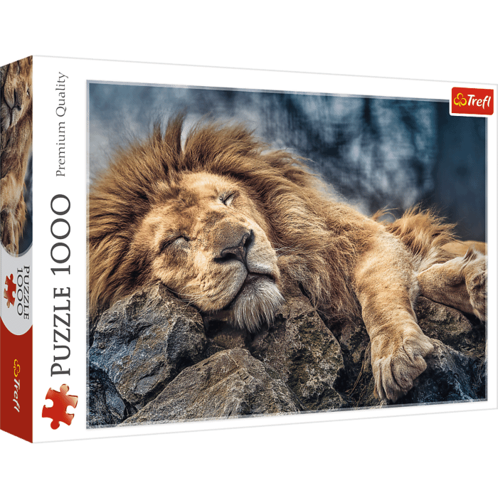 Puzzle 1000 pièces - LION DORT - Trefl