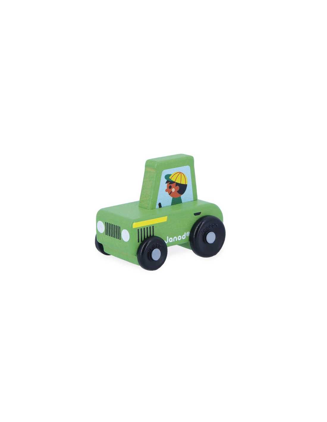 Tracteur vert en bois - Campagne - Cross Roads - Janod